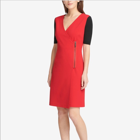 NWT DKNY Colorblock Dress - Picture 3 of 4